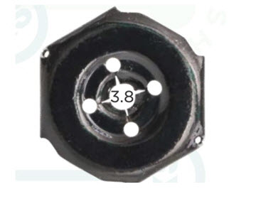 ����� ���.d=3,8mm �������� ������, ����������, ���������  Renault Arkana, Clio, Dokker, Duster, Espace, Fluence, Kaptur, Koleos, Kangoo, Laguna, Latitude, Logan, Master, Megane, Modus, Kadjar, Scenic, Talisman, Trafic, Twingo / Nissan Terrano / VAZ Lada Largus, Vesta, X-RAY